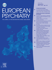 European Psychiatry Volume 27 - Issue 1 -