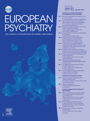 European Psychiatry Volume 27 - Issue 6 -