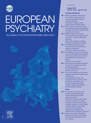 European Psychiatry Volume 29 - Issue 6 -