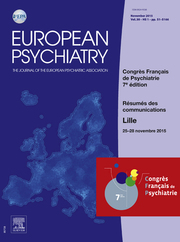 European Psychiatry Volume 30 - Issue S2 -  HS1 - Congrès Français de Psychiatrie 2015