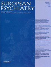 European Psychiatry Volume 11 - Issue 2 -