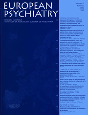 European Psychiatry Volume 12 - Issue 3 -