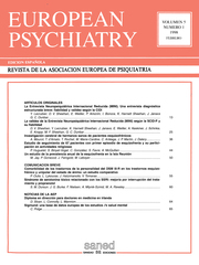 European Psychiatry Volume 5 - Issue 1 -