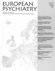 European Psychiatry Volume 9 - Issue 2 -