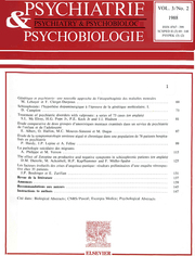 European Psychiatry Volume 3 - Issue 2 -