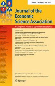 Journal of the Economic Science Association Volume 3 - Issue 1 -