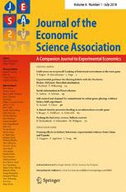 Journal of the Economic Science Association Volume 4 - Issue 1 -