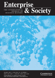 Enterprise & Society Volume 18 - Issue 1 -