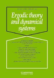 Ergodic Theory and Dynamical Systems Volume 25 - Issue 1 -