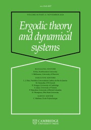 Ergodic Theory and Dynamical Systems Volume 44 - Issue 11 -