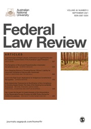 Federal Law Review Volume 49 - Issue 3 -