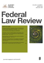 Federal Law Review Volume 52 - Issue 1 -