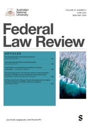 Federal Law Review Volume 52 - Issue 2 -