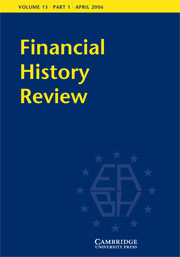 Financial History Review Volume 13 - Issue 1 -