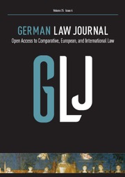 German Law Journal Volume 25 - Issue 4 -