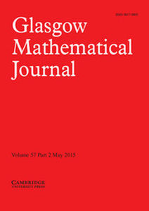 Glasgow Mathematical Journal Volume 57 - Issue 2 -