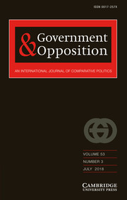 Government and Opposition Volume 53 - Issue 3 -