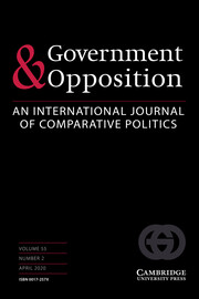 Government and Opposition Volume 55 - Issue 2 -