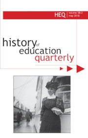 History of Education Quarterly Volume 58 - Issue 2 -