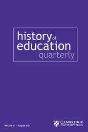 History of Education Quarterly Volume 61 - Issue 3 -