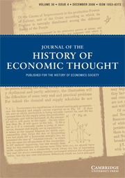 Journal of the History of Economic Thought Volume 30 - Issue 4 -