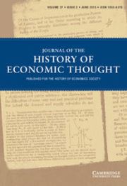 Journal of the History of Economic Thought Volume 37 - Issue 2 -