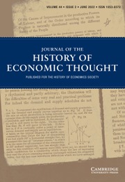 Journal of the History of Economic Thought Volume 44 - Issue 2 -