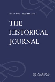 The Historical Journal Volume 67 - Issue 5 -