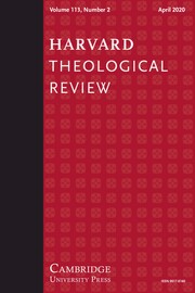 Harvard Theological Review Volume 113 - Issue 2 -