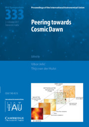 Proceedings of the International Astronomical Union Volume 12 - SymposiumS333 -  Peering towards Cosmic Dawn