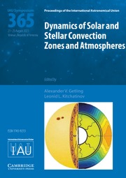 Proceedings of the International Astronomical Union Volume 19 - SymposiumS365 -  Dynamics of Solar and Stellar Convection Zones and Atmospheres