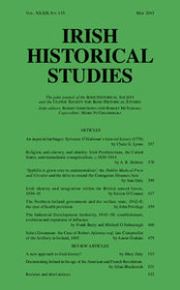 Irish Historical Studies Volume 39 - Issue 155 -