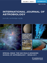 International Journal of Astrobiology Volume 11 - Issue 4 -  SPECIAL ISSUE: THE SAO PAULO ADVANCED SCHOOL OF ASTROBIOLOGY – SPASA 2011