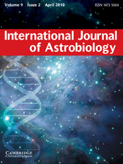 International Journal of Astrobiology Volume 9 - Issue 2 -