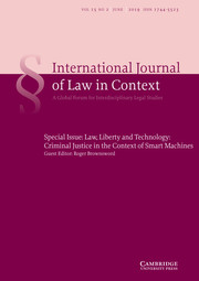 International  Journal of Law in Context Volume 15 - Special Issue2 -  Law, Liberty and
                                          Technology: Criminal Justice in the Context of Smart
                                          Machines