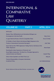 International & Comparative Law Quarterly Volume 63 - Issue 2 -