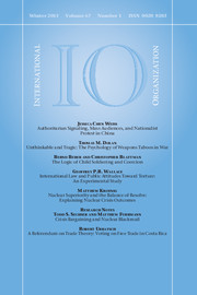 International Organization Volume 67 - Issue 1 -