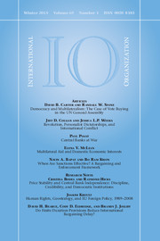 International Organization Volume 69 - Issue 1 -