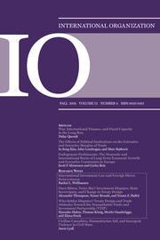 International Organization Volume 73 - Issue 4 -