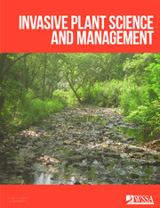 Invasive Plant Science and Management Volume 10 - Issue 3 -