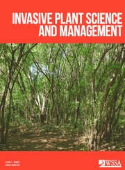 Invasive Plant Science and Management Volume 11 - Issue 1 -