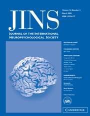 Journal of the International Neuropsychological Society Volume 14 - Issue 2 -