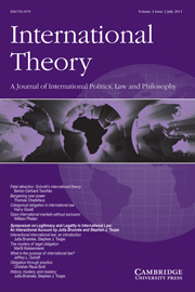 International Theory Volume 3 - Issue 2 -