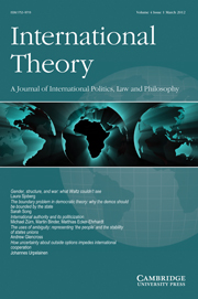 International Theory Volume 4 - Issue 1 -