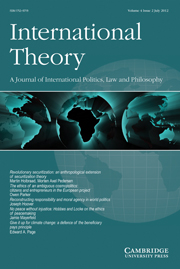 International Theory Volume 4 - Issue 2 -