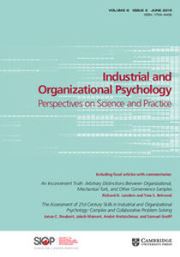 Industrial and Organizational Psychology Volume 8 - Issue 2 -