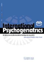 International Psychogeriatrics Volume 16 - Issue 1 -