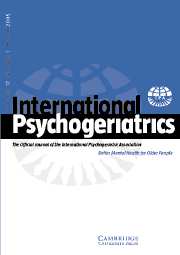 International Psychogeriatrics Volume 17 - Issue 1 -