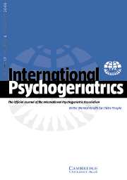 International Psychogeriatrics Volume 17 - Issue 4 -