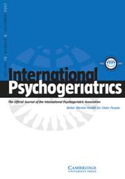 International Psychogeriatrics Volume 19 - Issue 6 -